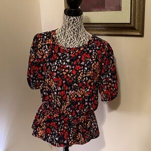 Ann Taylor Floral Print Top